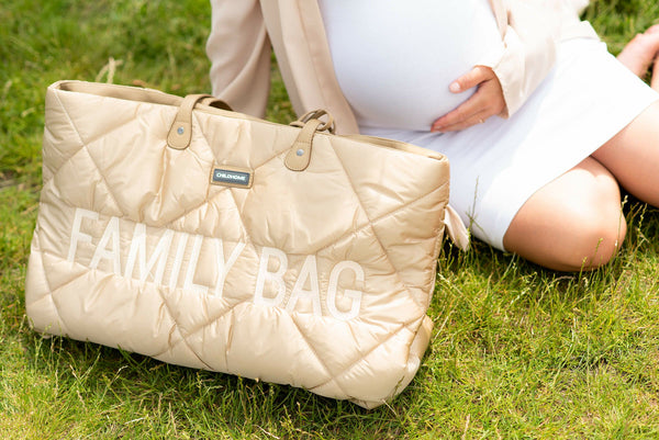 FAMILY BAG PUFFERED BEIGE