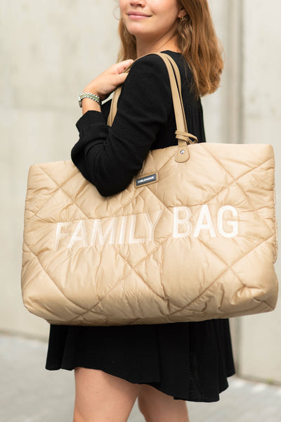 FAMILY BAG PUFFERED BEIGE