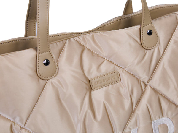 FAMILY BAG PUFFERED BEIGE